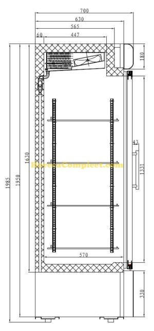 COMBISTEEL VRIESKAST 1 GLASDEUR (7450.0156)