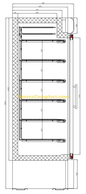 COMBISTEEL VRIESKAST 1 GLASDEUR (7450.0165)