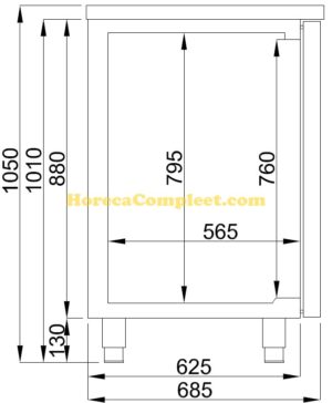 COMBISTEEL BIERKOELER 3 DEUREN 1R (7489.5330)