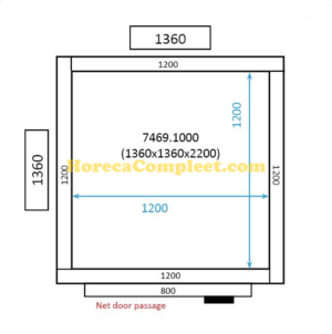 COMBISTEEL KOEL/VRIESCEL 1360x1360x2200 St-Line (7469.1000)