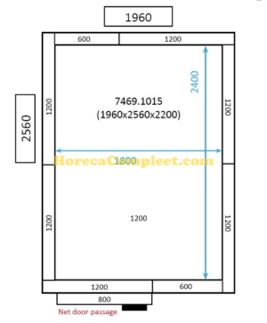COMBISTEEL KOEL/VRIESCEL 1960x2560x2200 St-Line (7469.1015)