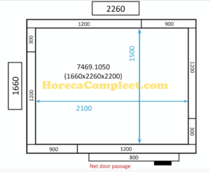 COMBISTEEL KOEL/VRIESCEL 1660x2260x2200 St-Line (7469.1050)
