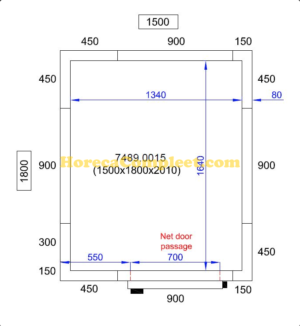 COMBISTEEL KOEL/VRIESCEL 1500X1800X2010 Pro Line (7489.0015)