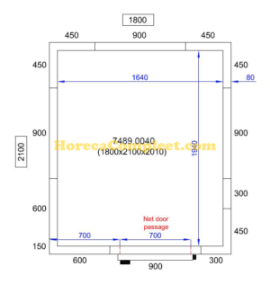 COMBISTEEL KOEL/VRIESCEL 1800X2100X2010 Pro Line (7489.0040)