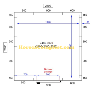 COMBISTEEL KOEL/VRIESCEL 2100X2100X2010 Pro Line (7489.0070)