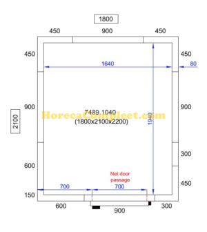 COMBISTEEL KOEL/VRIESCEL 1800X2100X2200 Pro Line (7489.1040)
