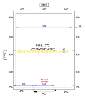 COMBISTEEL KOEL/VRIESCEL 2100X2700X2200 Pro Line (7489.1075)