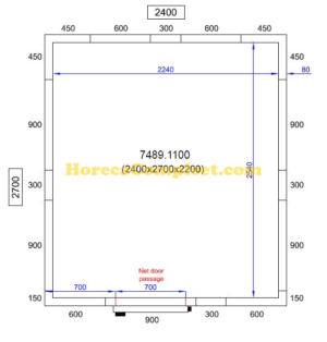 COMBISTEEL KOEL/VRIESCEL 2400X2700X2200 Pro Line (7489.1100)