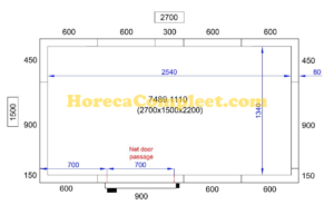 COMBISTEEL KOEL/VRIESCEL 2700X1500X2200 Pro Line (7489.1110)