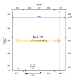 COMBISTEEL KOEL/VRIESCEL 2700X3000X2200 Pro Line (7489.1125)