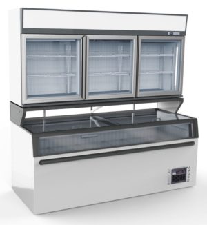 COMBISTEEL WANDVRIESKAST WIT 3 GLASDEUREN (7455.2525)
