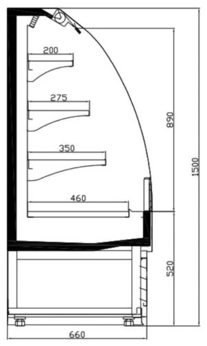 COMBISTEEL KOELVITRINE 1.0 (7080.0005)
